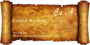 Csala Alvina névjegykártya
